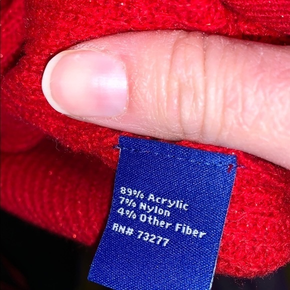 Apt 9 open front red sparkle cardigan - Picture 5 of 6